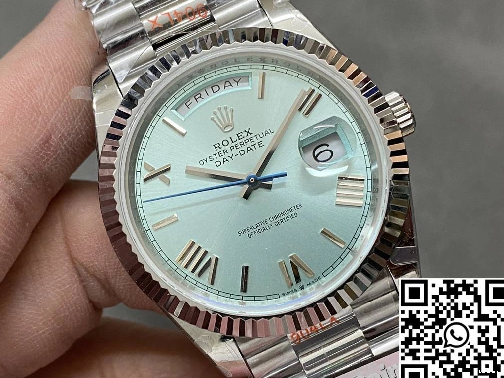 Trendy Steel M228236-0012 Date Day Blue Factory QF Tungsten v5 Rolex 979 Dial 0705